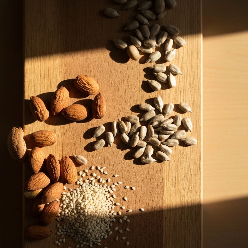 Nuts and seeds on board